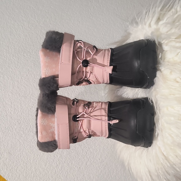 Women Winter Boots Water Proof Anti Slip Warm Adjustable Rubber Sole NEW - Picture 1 of 15